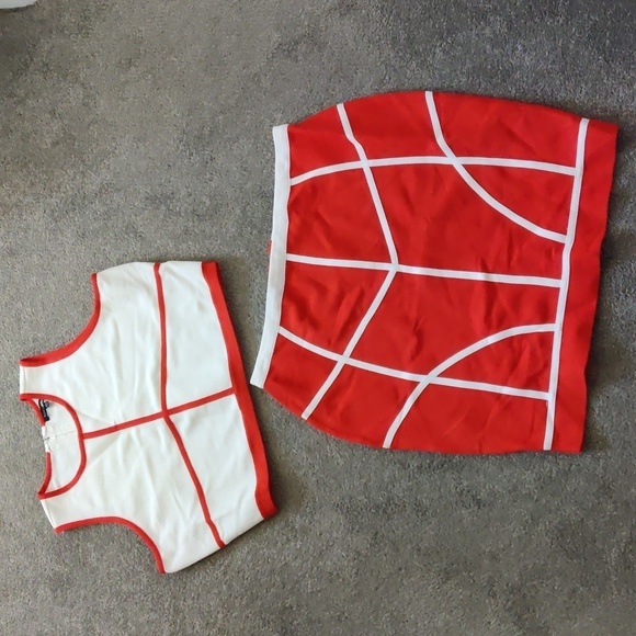 FASHION Nova bodycon mini skirt and cropped tank top set size XL - Picture 1 of 16